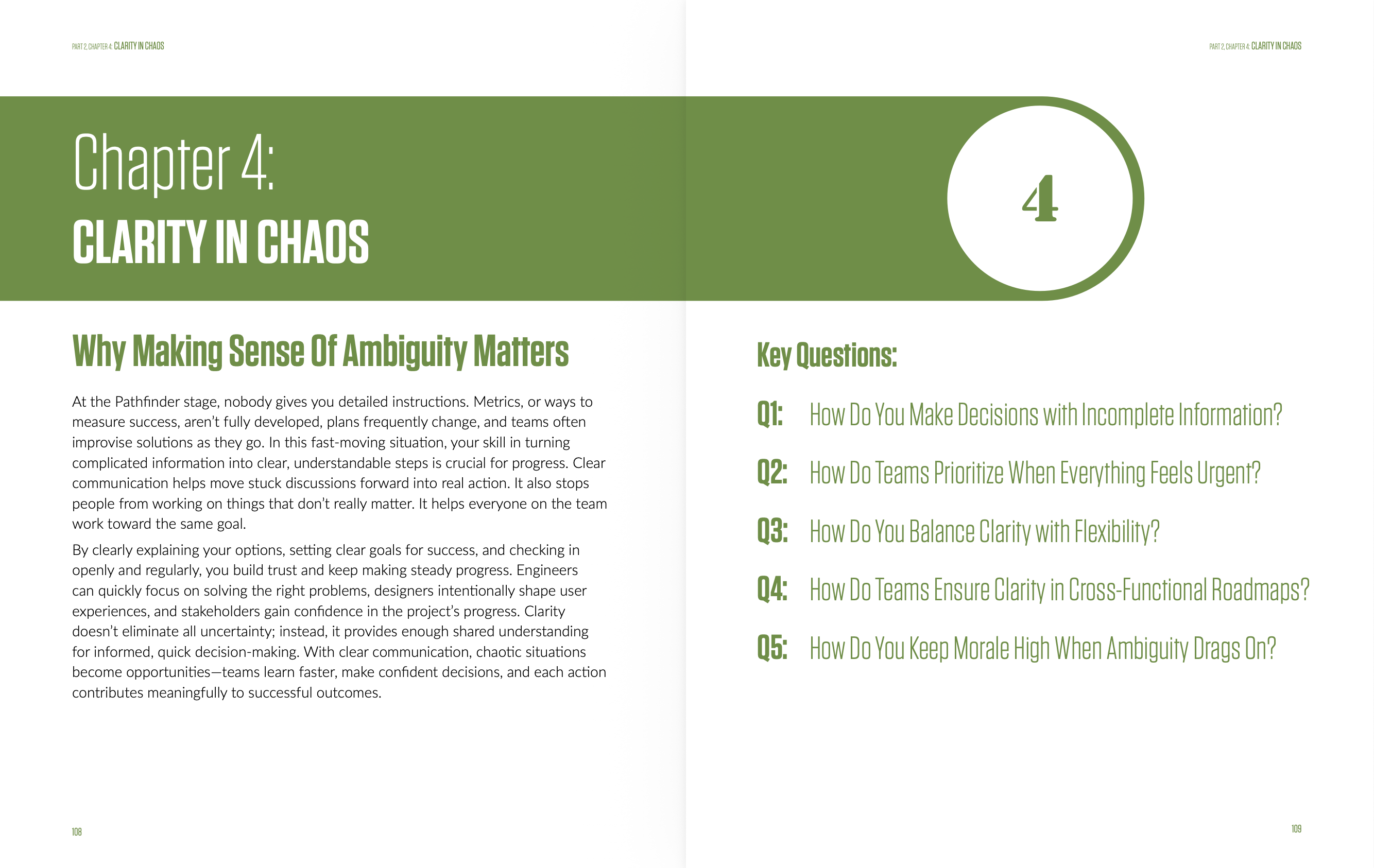 Chapter 4: Clarity In Chaos (Pages 108-109)