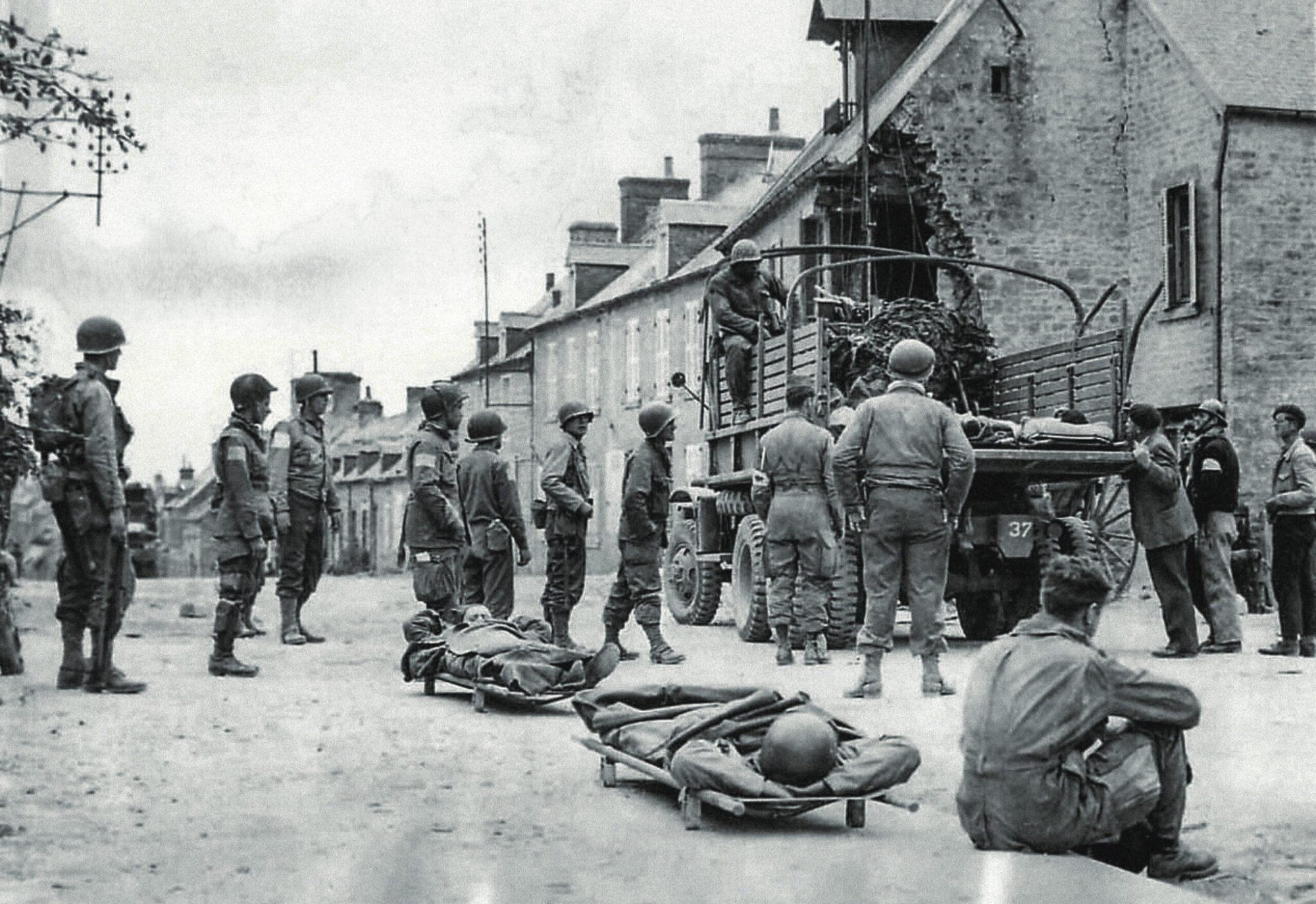 Wounded — Aid Station at Sainte-Mère-Église